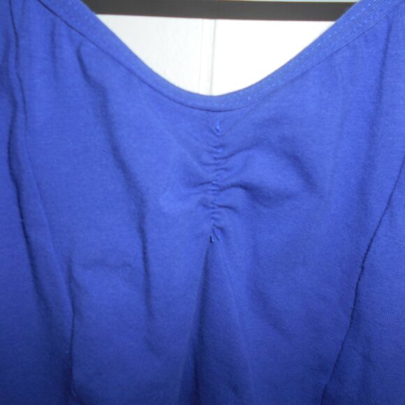 Theatrical Blue Pinch Front Cami Leotard -Child Sizes- NWTag - Picture 2 of 2